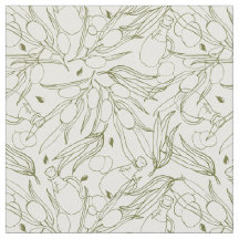 Olijfboomstam klassieke trendelbladeren patroon