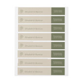 Olijfboomtak, bijtend en minimalistisch huwelijk (Vel)