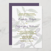 Olijfboomtak bruiloft | 2 kaart (Voorkant / Achterkant)