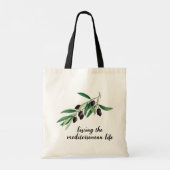 Olijfboomtak: Het leven in de Middellandse Zee Tote Bag (Achterkant)