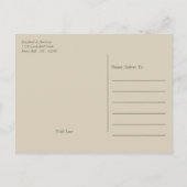 Olijfboomtak, Rustic Wedding Save the Date Aankondigingskaart (Achterkant)