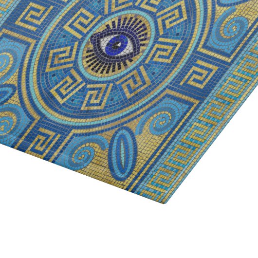 Olijfboomversiering voor de boze ogen snijplank (Hoek)