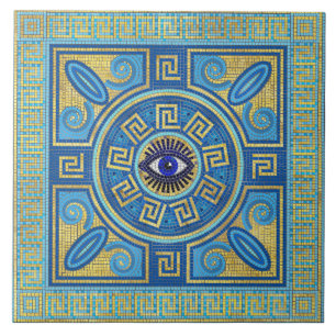 Olijfboomversiering voor de boze ogen tegeltje