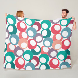 Olijfcirkels Fleece Deken