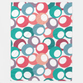 Olijfcirkels Fleece Deken (Voorkant)