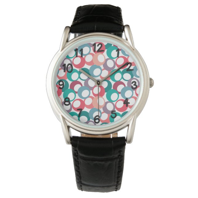 Olijfcirkels Horloge (Voorkant)