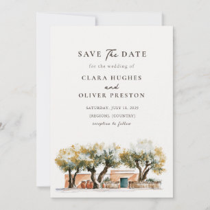 Olijfgaard Boerderij Noord-Afrikaanse Bruiloft Save The Date