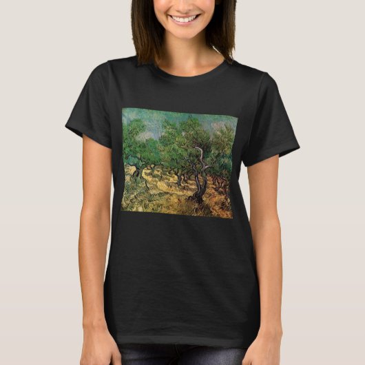 Olijfgaard door Vincent van Gogh T-shirt (Voorkant)