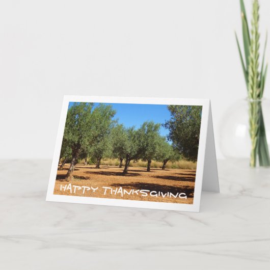 Olijfgaard Landschap Kaart (Voorkant)