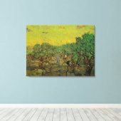 Olijfgaard met plukfiguren, Vincent van Gogh Canvas Afdruk (Insitu (Houten vloer))