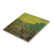 Olijfgaard met plukfiguren, Vincent van Gogh Tegeltje (Zijkant)