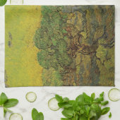 Olijfgaard met plukfiguren, Vincent van Gogh Theedoek (Gevouwen)