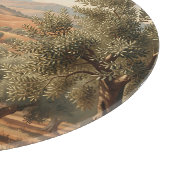 Olijfgaard Rollende Heuvels Toscaanse Platteland Snijplank (Hoek)