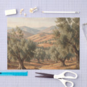 Olijfgaard Rollende Heuvels Toscaanse Platteland  Tissuepapier (Craft)