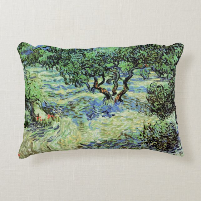 Olijfgaard van Vincent van Gogh Accent Kussen (Voorkant)