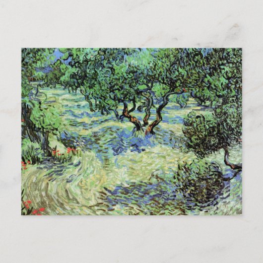 Olijfgaard van Vincent van Gogh Briefkaart (Voorkant)
