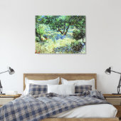 Olijfgaard van Vincent van Gogh Canvas Afdruk (Insitu (Slaapkamer))