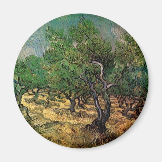 Olijfgaard van Vincent van Gogh Magneet (Voorkant)