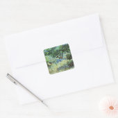 Olijfgaard van Vincent van Gogh Vierkante Sticker (Envelop)