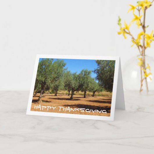 Olijfgaardlandschap Kaart (Gele Bloem)