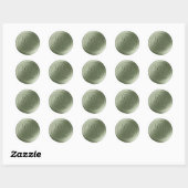 Olijfgroen 2-letterige Monogram Wax Seal Stickers (Vel)