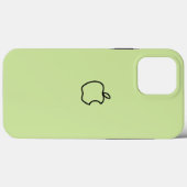Olijfgroen Aangepaste Fancy Logo Case-Mate iPhone Case (Achterkant (horizontaal))