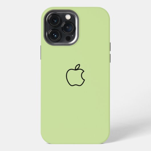 Olijfgroen Aangepaste Fancy Logo iPhone Hoesje (Achterkant)