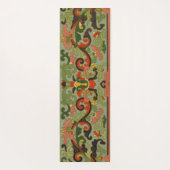 Olijfgroen Antiek Chinees Abstract Patroon Yogamat (Achterkant)
