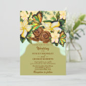 Olijfgroen Boho-Wildflower-Botanical-Floral Kaart (Staand voorkant)