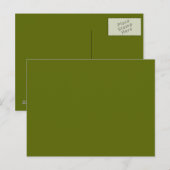 Olijfgroen Briefkaart (Voorkant / Achterkant)