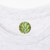 Olijfgroen creatief verlofpatroon labels (Aangebracht)
