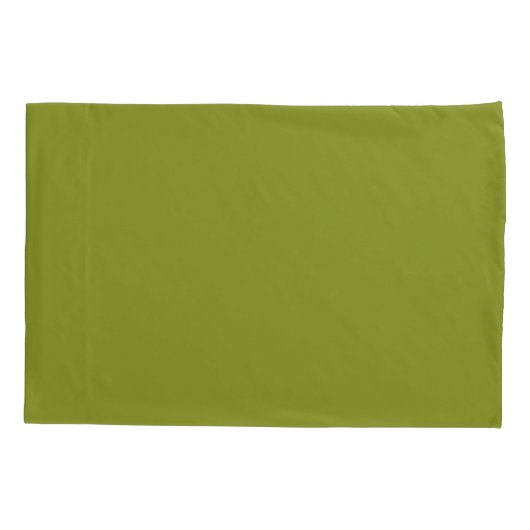 Olijfgroen effen kussensloop (Achterkant)