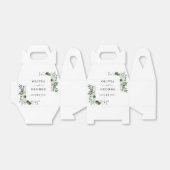 Olijfgroen Elegant Country Floral Wedding Bedankdoosjes (Uitgevouwen)