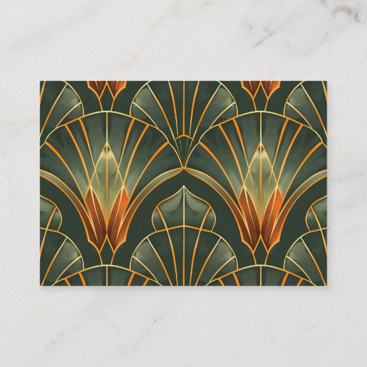 Olijfgroen Elegante Bruid Informatiekaartje (Achterkant)