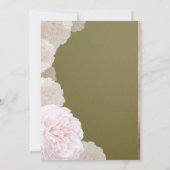 Olijfgroen en bleekroze pony Weddenschap Kaart (Achterkant)