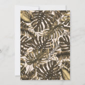 Olijfgroen- en crèmekleurige olifantenbruiloft kaart (Achterkant)