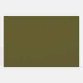 Olijfgroen en oude kant inpakpapier vellen (Voorkant 3)