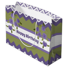 Olijfgroen en Paars drijfveer Groot Cadeauzakje