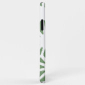 Olijfgroen en wit geometrisch patroon Case-Mate iPhone case (Achterkant/rechts)