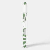 Olijfgroen en wit geometrisch patroon Case-Mate iPhone case (Achterkant / Rechts)