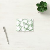Olijfgroen en wit geometrisch patroon post-it® notes (Kantoor)