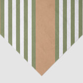 Olijfgroen en wit, vijf strippen, geelbruin tissuepapier (Detail)
