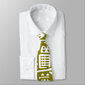 Olijfgroen en witte doodles van 7 stropdas (Gebonden)