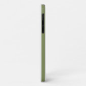 Olijfgroen en witte snoepstrepen Case-Mate iPhone case (Achterkant/links)