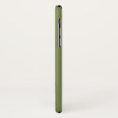 Olijfgroen en witte snoepstrepen Case-Mate iPhone case (Achterkant/links)