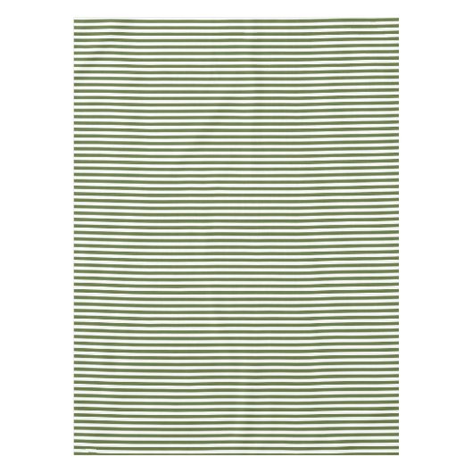 Olijfgroen en witte streep tafelkleed (Voorkant)
