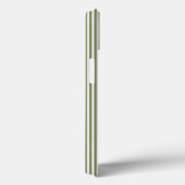 Olijfgroen en witte strepen met tint Case-Mate iPhone case (Achterkant / Rechts)