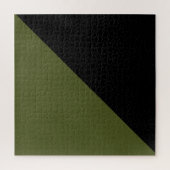 Olijfgroen en zwart legpuzzel (Verticaal)