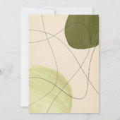 Olijfgroen esthetisch | Weddenschap Kaart (Achterkant)