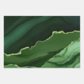 Olijfgroen faux hout inpakpapier vel (Voorkant 2)